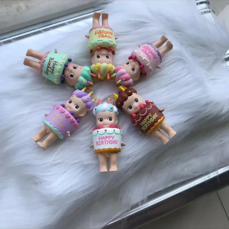

Sonny Angel Birthday Cake Series 2017 Blind Box Guess Bag Desktop Decoration Blind Bag Toys Anime Figure Cute Model Gift Girl