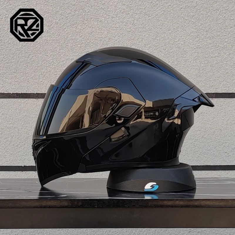 Casco de motocicleta ORZ, casco volteado Modular de doble lente de alta calidad, casco de viaje de motocicleta Neutral de cara completa, casco todoterreno