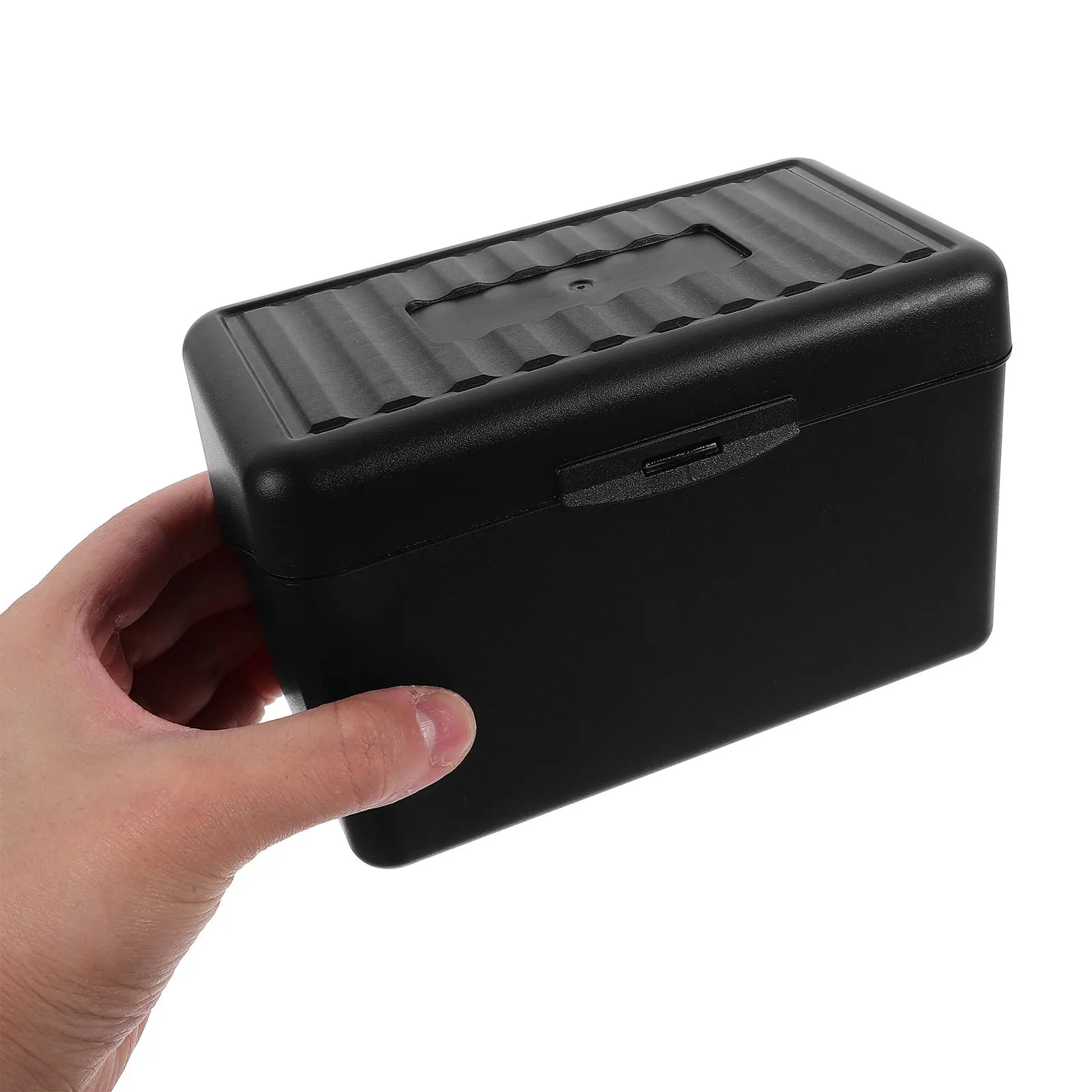 

Plastic Box Large Capacity Business Card Holder Dustproof Office Storage Case Desktop Organizer For Name Cards Index Card