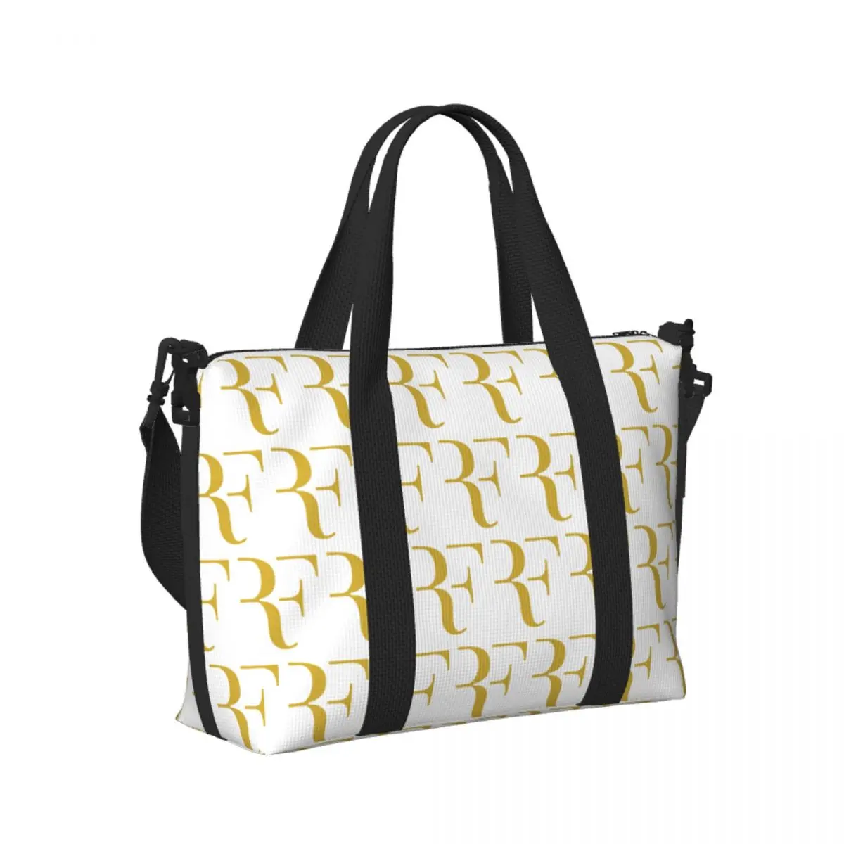

Custom Roger Federer Beach Travel Bag Large Capacity Tote Bags for Gym Sport Women Shopping Duffle Shoulder Bag