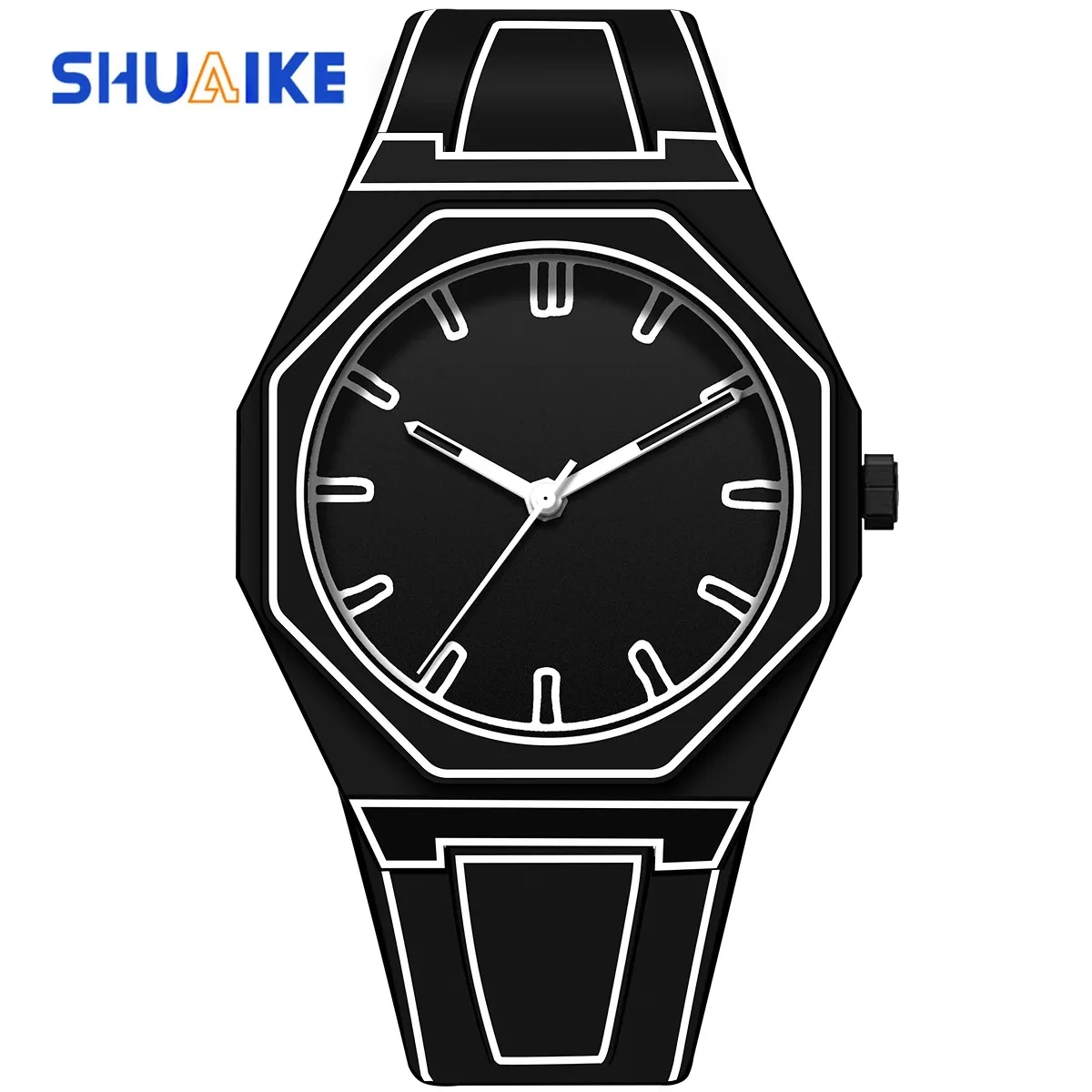 2024 new Modern Minimalist Sketching Creative Sports and Leisure Watch Creative Design Waterproof Watch  novelty  gift Special w