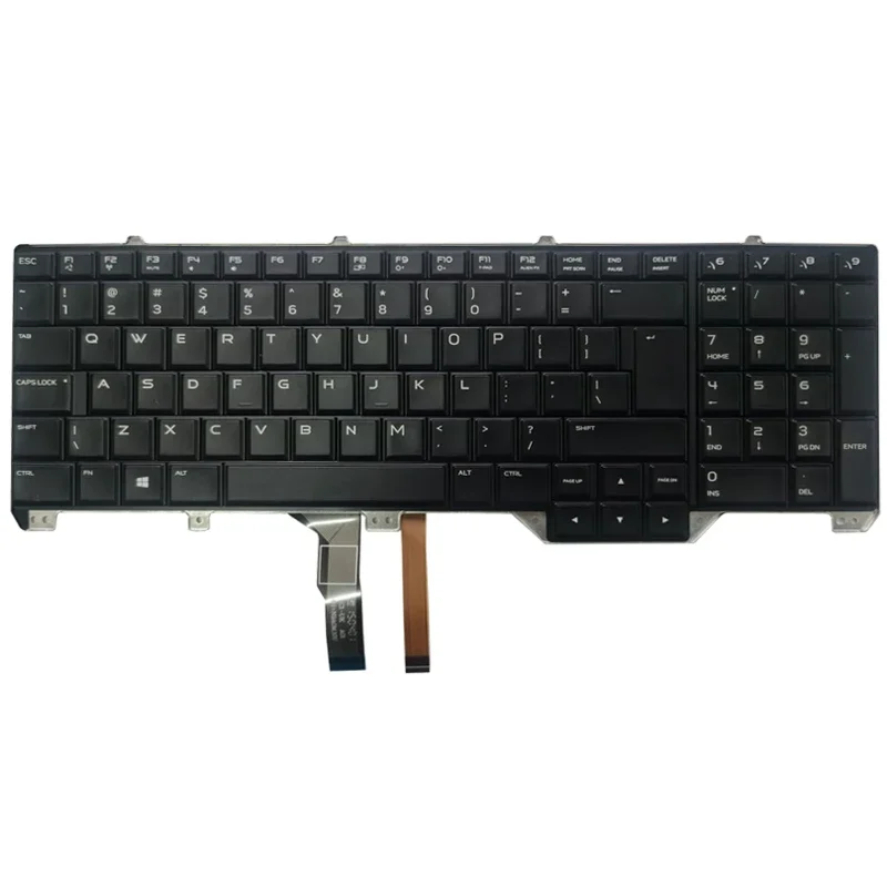 Neu für dell alien ware 17 r2 r3 ui/us/uk/kanadische französisch/spanisch/schwedisch laptop tastatur mit hintergrund beleuchtung pk1318f1a09