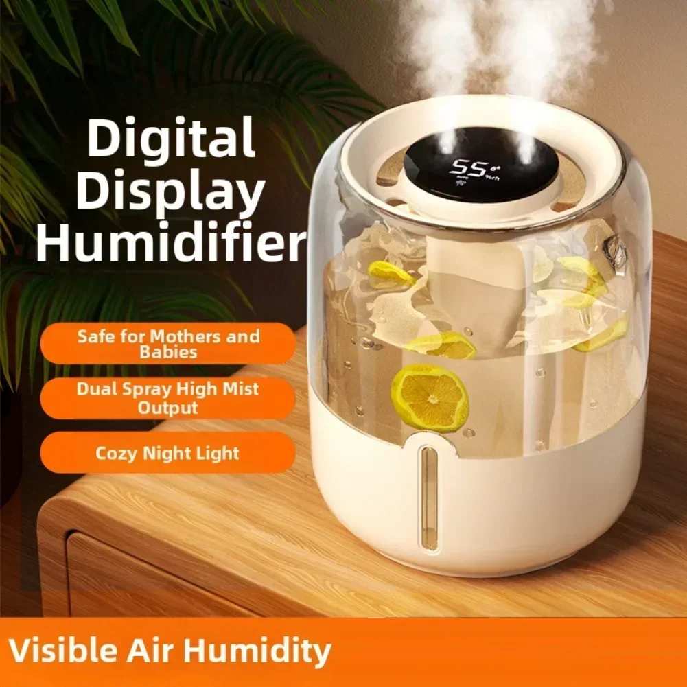

For Nursery For Work Silent Humidifier Humidifier Bedroom Mist Versatile Display Options Customizable Humidity Control