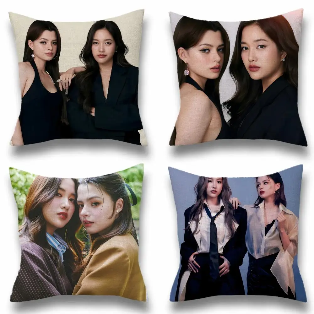 Actor FREENBECKY Cushion Cover Natural Linen Breathable Cushion Covers Sofa Bedroom Decor Pillowcase