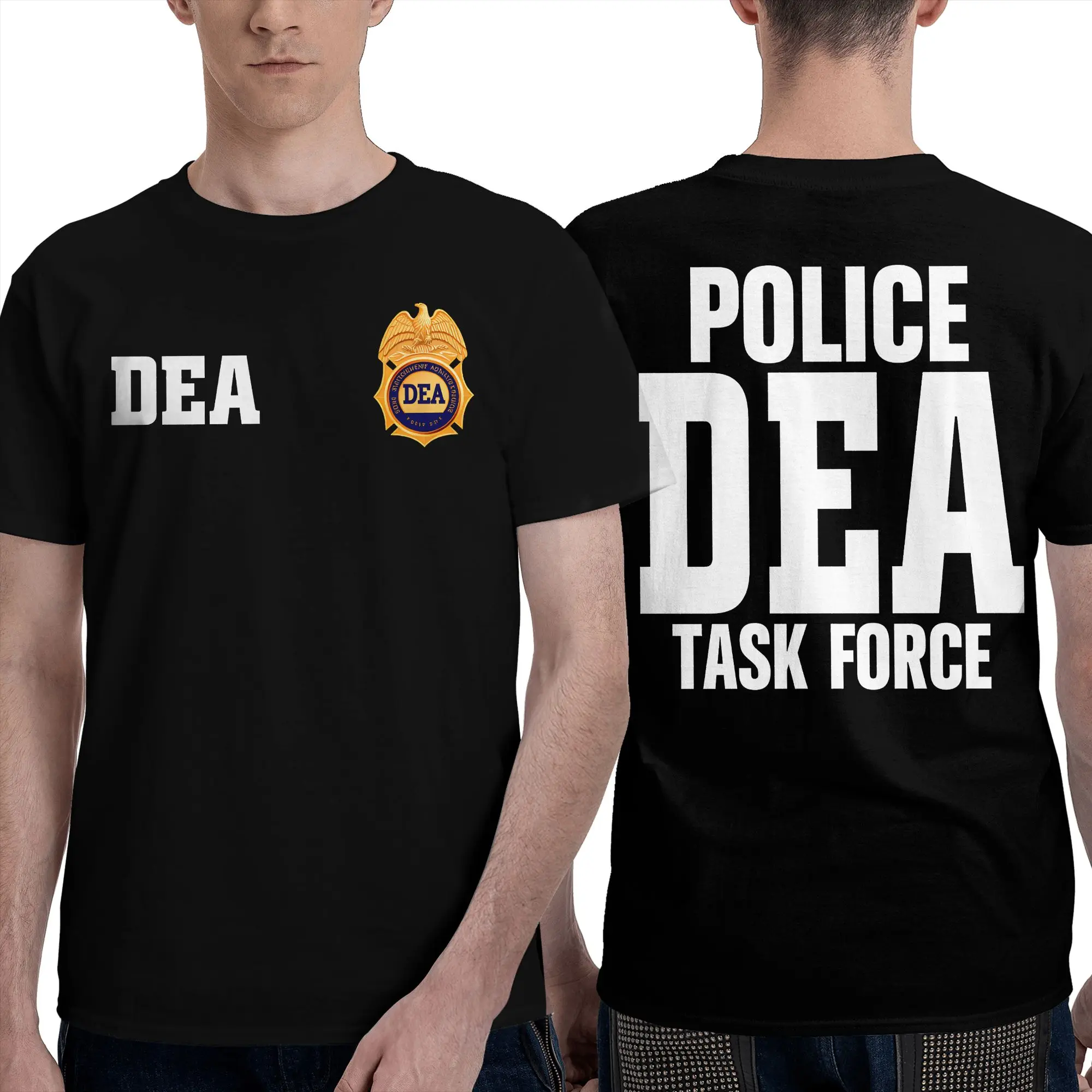 DEA US Federal Interdiction Agency  T Shirt Men  Y2K Funny Pure Beach Comfortable Harajuku Tees Dropshipping Plus Size Tops