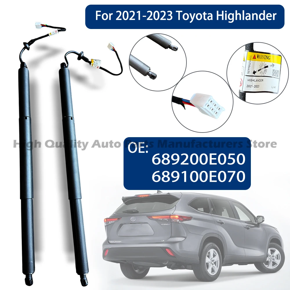 

For Toyota Highlander 2021-2023 2PCS 689100E070 689200E050 Brand New Rear Left and Right Electric Support Rods