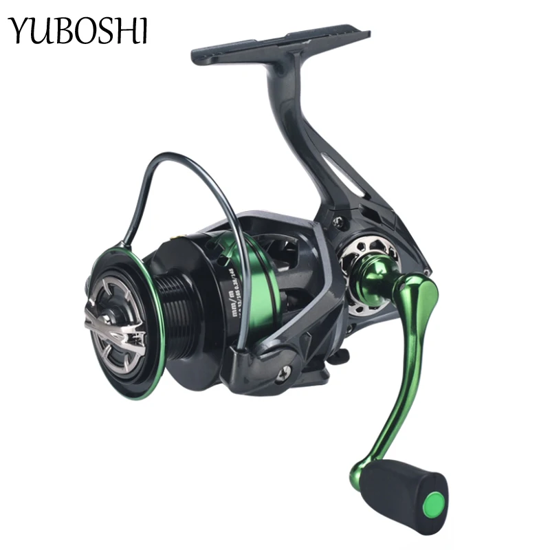 YUBOSHI Brand New 1000 2000 3000 4000 5000 6000 Series Sea Bass Fishing Wheel 13+1BB Freshwater Spinning Fishing Reel