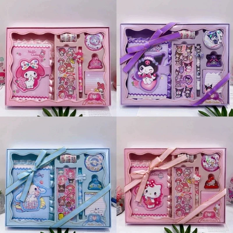 Kuromi Stationery Set Handbook Set Gift Box Elementary School Student Birthday Gift Pack Handbook Girl Gift