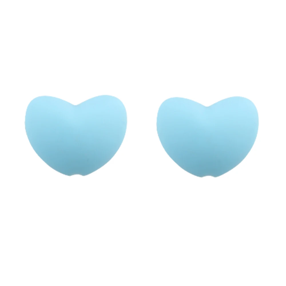 10 Stuks Hot Heart Siliconen Kralen Losse Charme Kraal Diy Ketting Armband Handgemaakte Accessoires Voor Sieraden Maken
