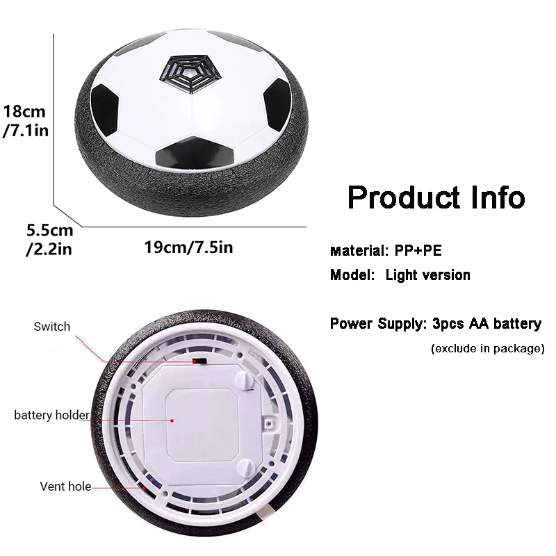 Elektryczny Piłka Nożna dla Dzieci Zawieszona Piłka Nożna Zabawki Elektryczne Światło Poduszka Powietrzna Do Ćwiczeń Rodzic-Dziecko w Pomieszczeniach Zawieszona Piłka Nożna