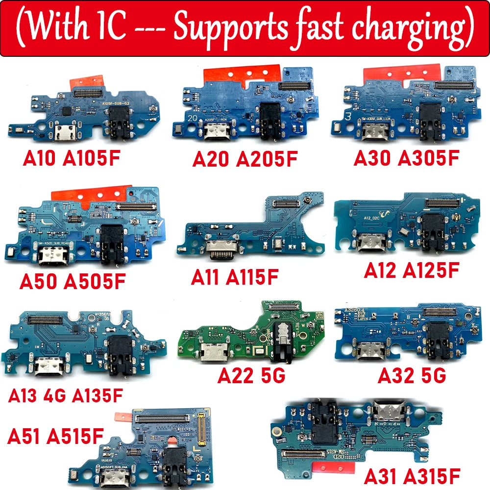 Câble de carte de connecteur de prise de chargeur USB S6, port de charge testé, Samsung A10, A20, A30, A50, A11, A12, A13, A22, 4G, A32, 5G, A51,