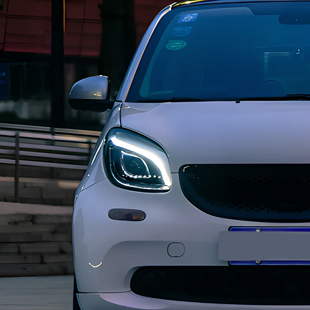 

Автоматические фары в сборе для Benz Smart W451 W453 W452 2015-2019, обновление, высокая конфигурация, автомобильные светодиодные линзы проектора, аксессуары для инструментов