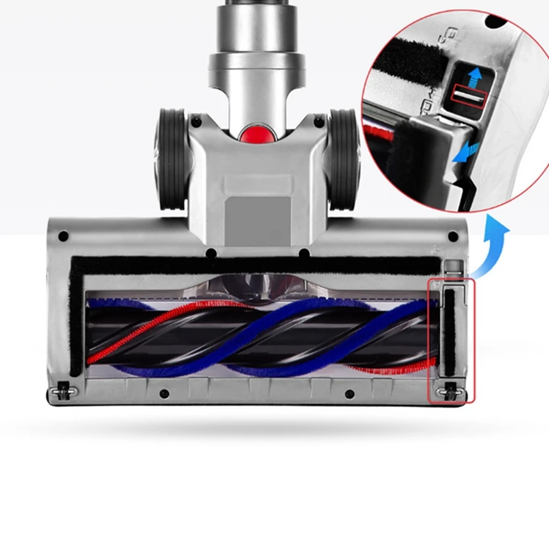 استبدال فرشاة توربو لديسون ، ملحقات مكنسة كهربائية لاسلكية ، بكرات فرشاة أرضية ، مناسبة لديسون V7 ، V8 ، V11 ، V10