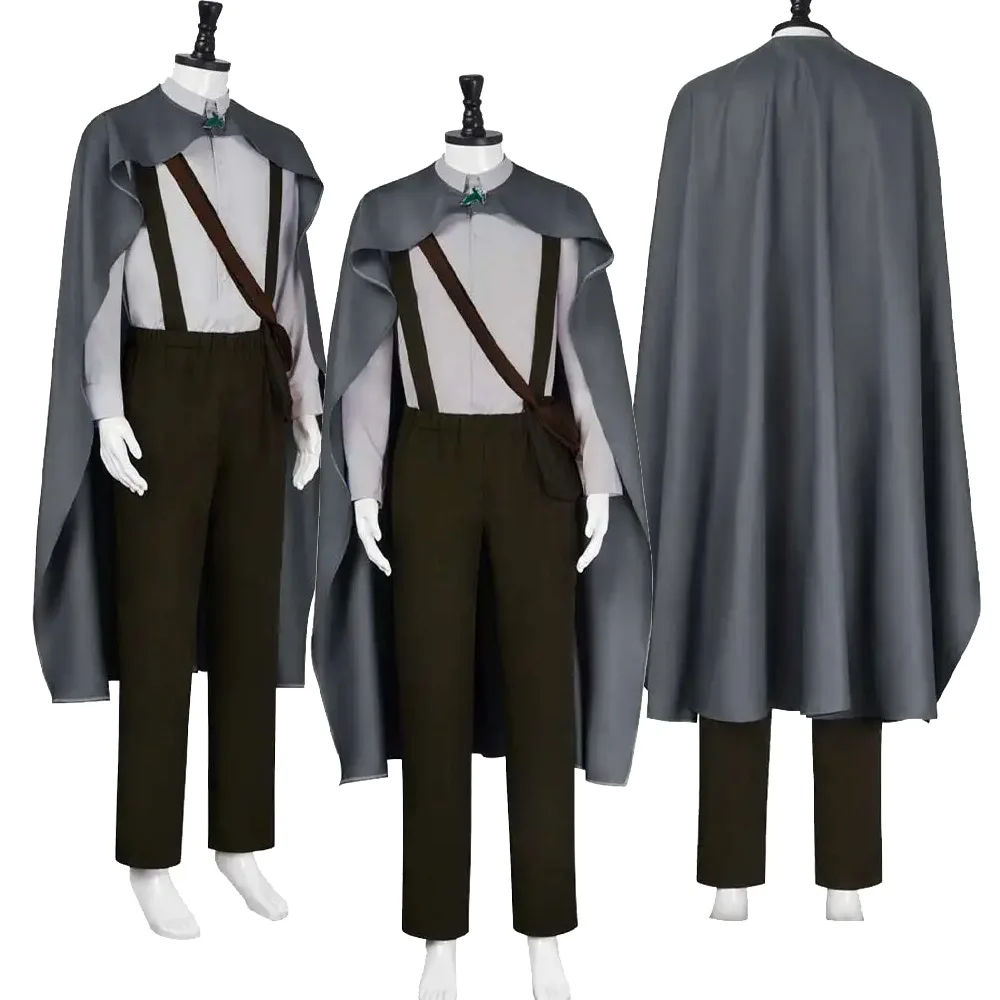 Adult Samwise Cosplay Gamgee Costume Movie Season 2 Roleplay Pants Shirt Cloak Bag Outfits Halloween Carnival Party Fantasy Suit