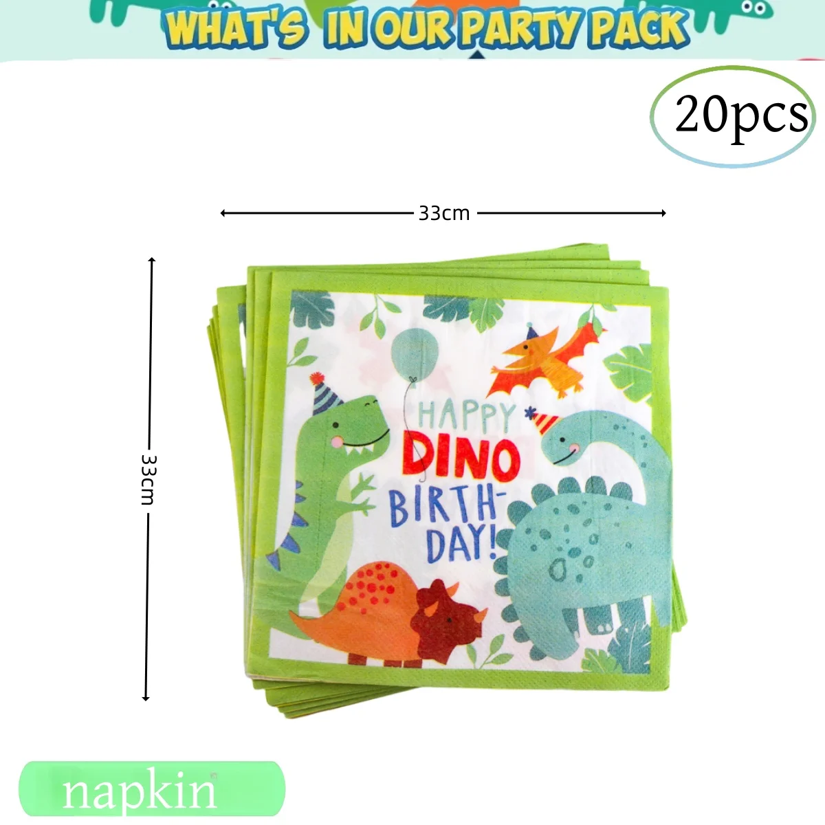 Dinosaur Birthday Party Decoration 20pepole Disposable Tableware Happy Dino Birthday Tablecloth Plate Kids Gift Party Supplies