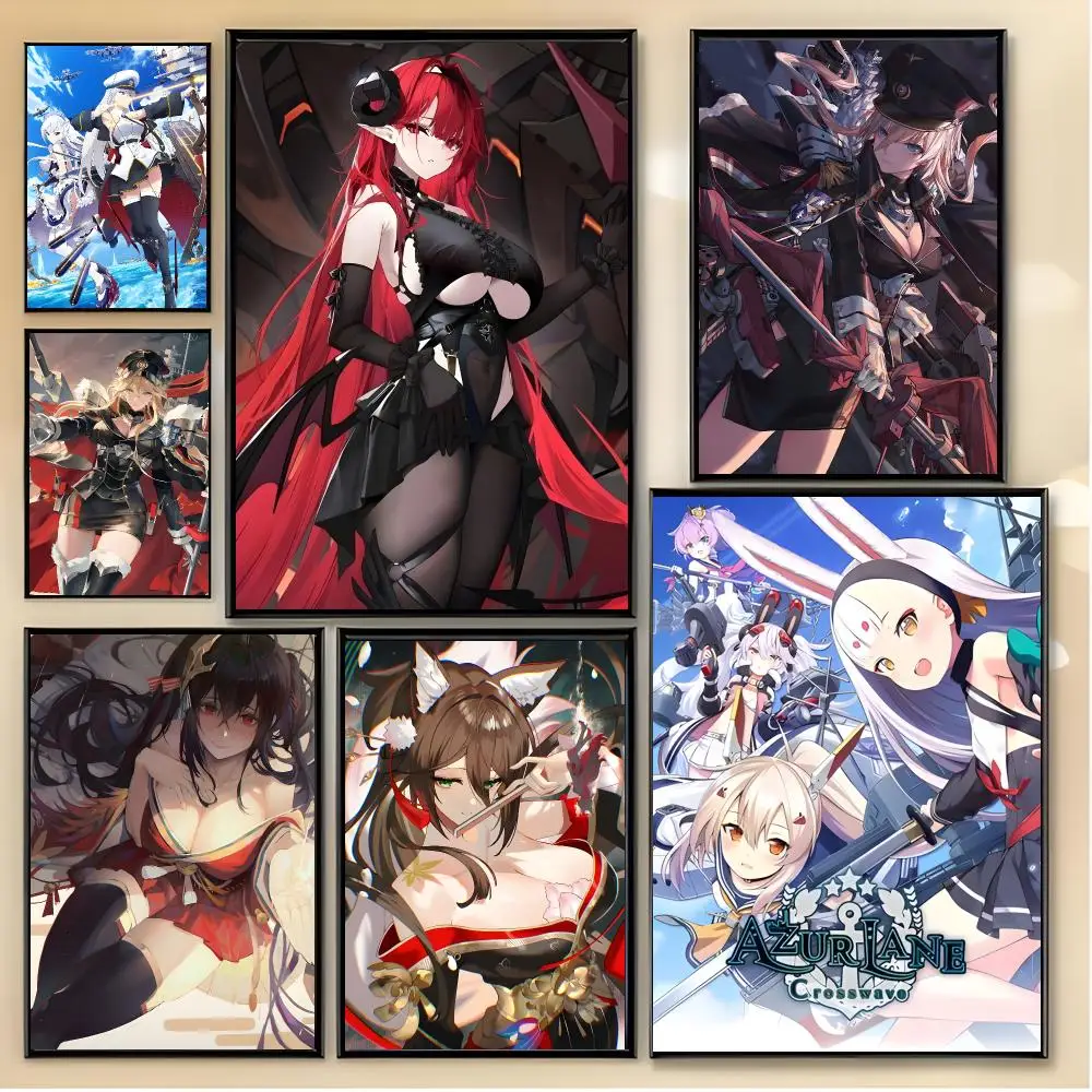 naval anime game A-Azur Lane Poster Unique Home Decoration Ideas & Stylish Interior Art