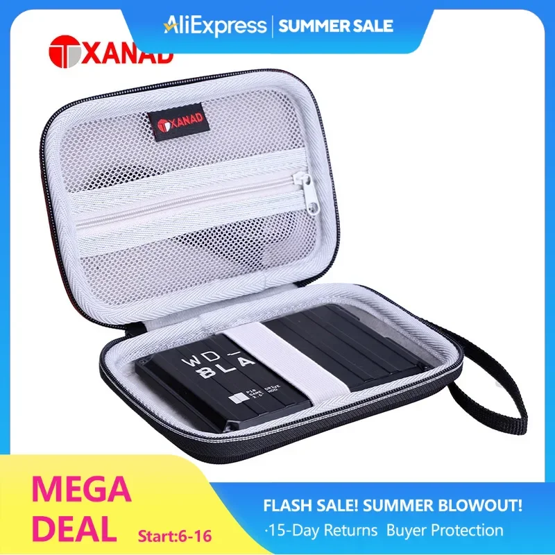 

XANAD EVA Hard Storage Bag for WD Black Game Hard Drive Case Protective Carrying Box
