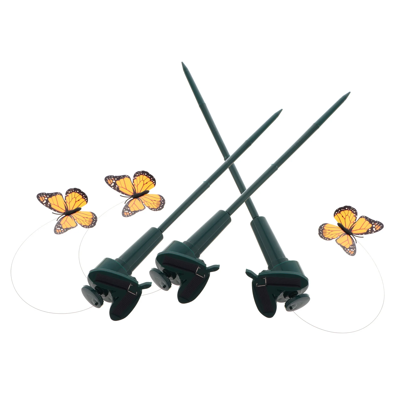 

3Pcs Solar Lawn Decor Garden Butterfly Stakes with Lifelike Movement for Outdoor Yard Patio Scenery Enhancement Decor