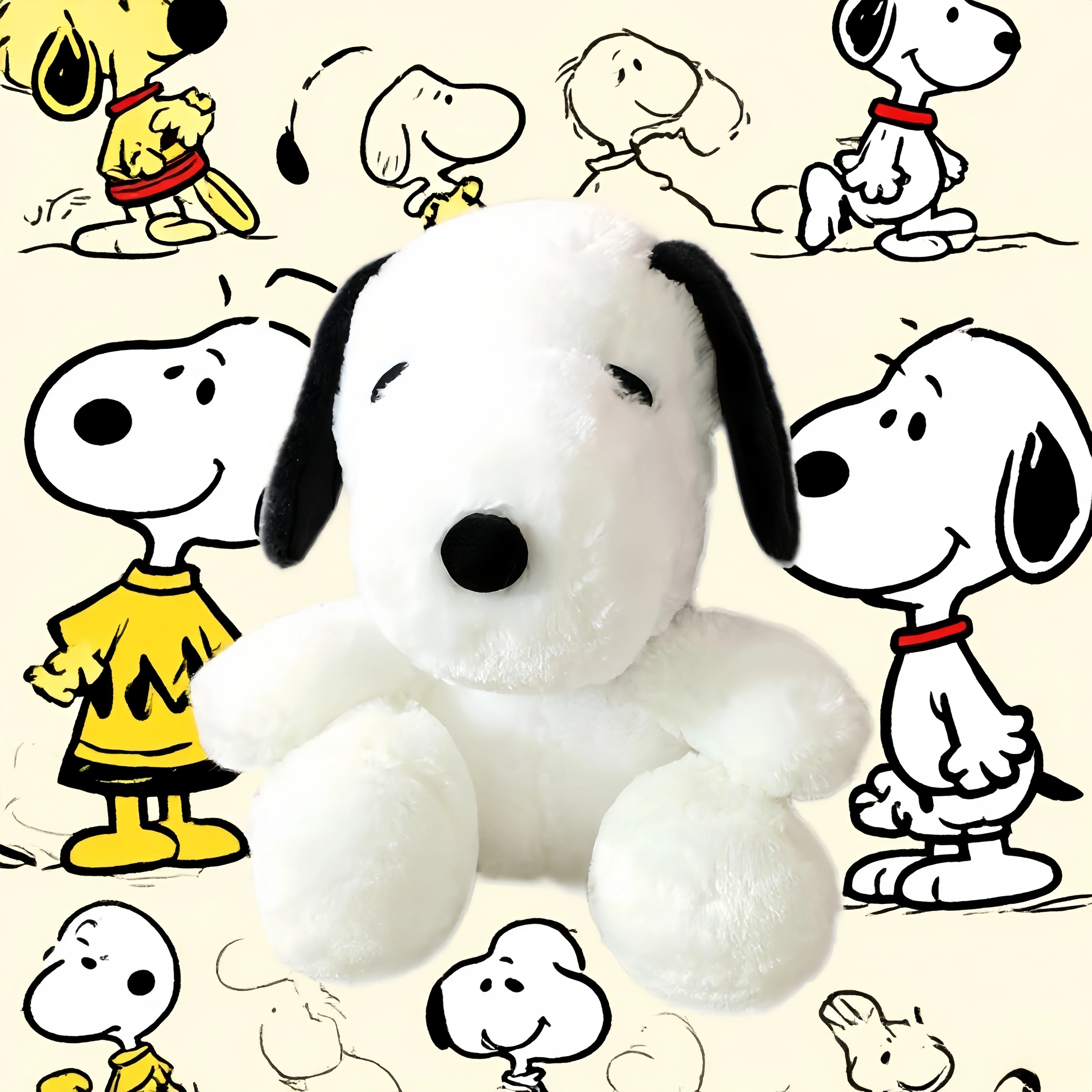 

Kawaii 40/60cm Cartoon Cute Snoopy Plush Toy Snoopy Plushies Pillow Sofa Back Plush Doll Gifts For Children