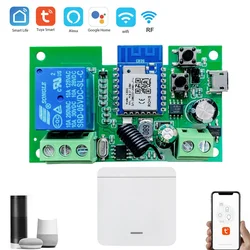 Tuya Smart Wifi Switch Module 12V 24V 7-32V RF 433 Remote Control Appliance Control Module 1CH Relay Work With Alexa Google Home