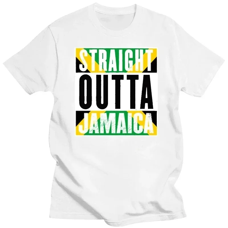 Mens Tee New From Us T Shirt New 2019 Fashion Print Short Summer Straight Outta Jamaica Rasta Jamaican Pride T-Shirt Harajuku