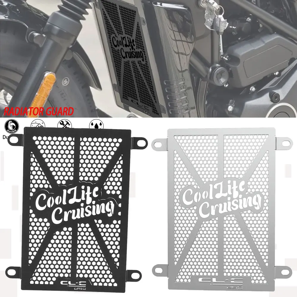 

For CFMOTO CF MOTO 250 CLC 250CLC 2024 2025 2026 CL-C 250 CL-C250 Motorcycle Radiator Grille Grill Guard Cover Protector Mesh