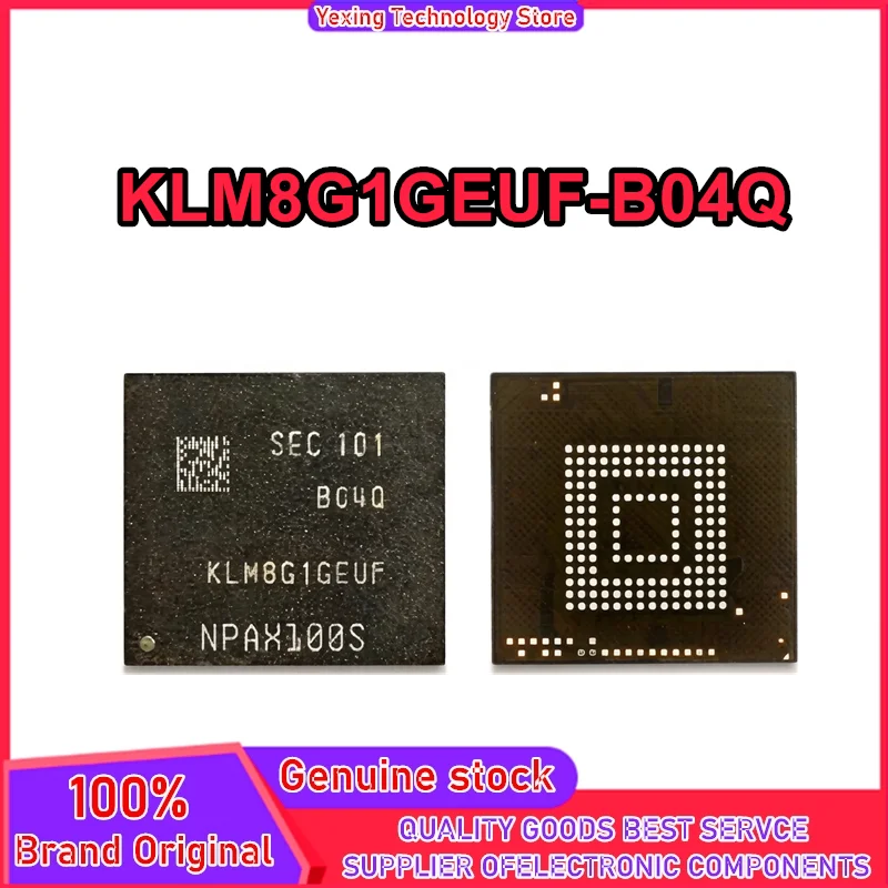 KLM8G1GEUF-B04Q 8G 5.1 version EMMC industrial grade lifespan 0-10 BGA153 IC New Original in stock