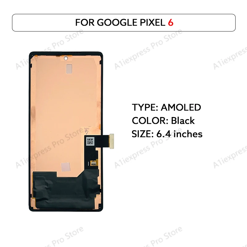 AMOLED LCD Display Voor Google Pixel 6 GB7N6 G9S9B16 G9S9B GR1YH LCD Touch Screen Digitizer Vergadering Panel LCD Scherm Reparatie Deel