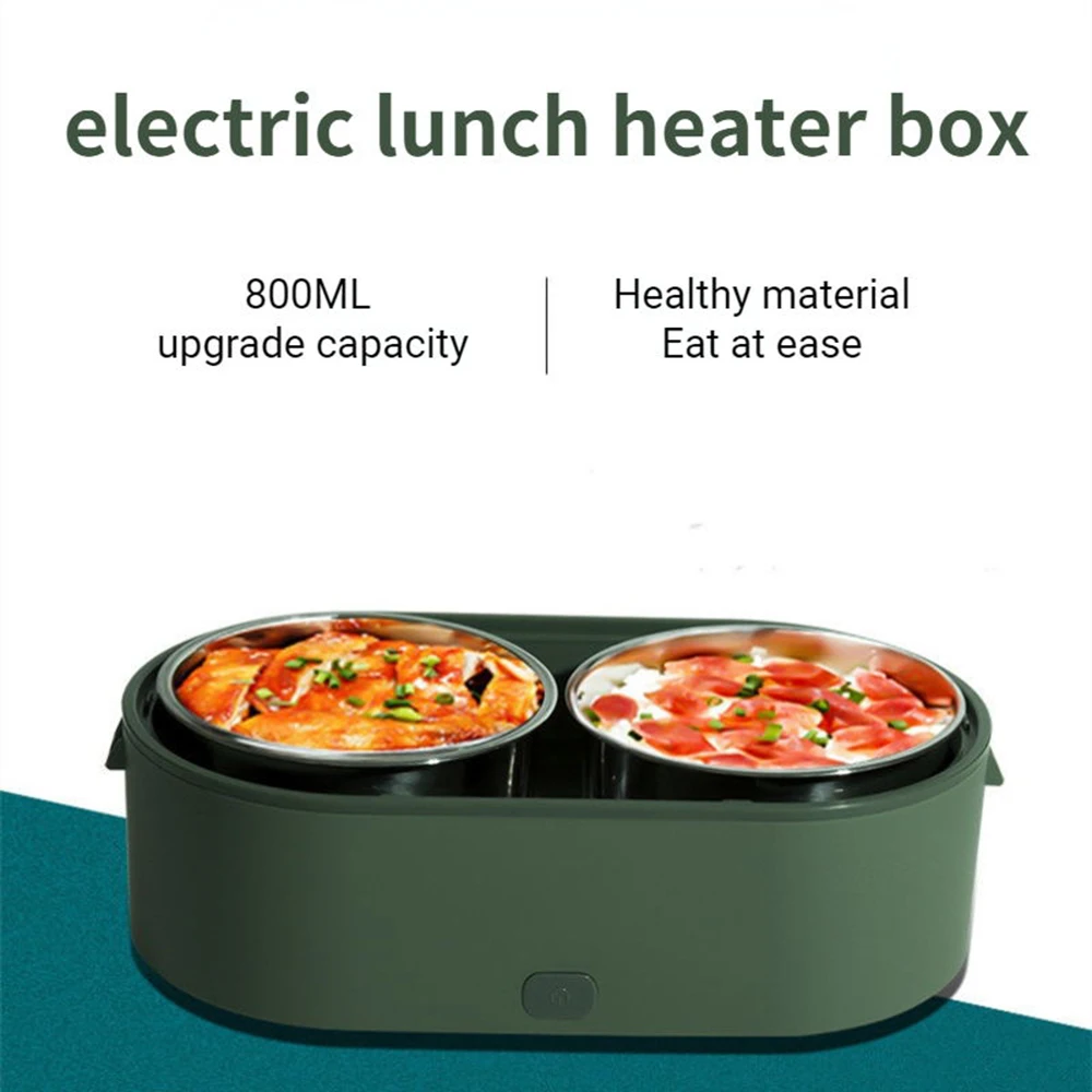 

Mini Electric Lunch Box USB Charging Food Heater Container Car Home Portable Rice Cooker Warmer Stainless Steel Lunch Bento Box