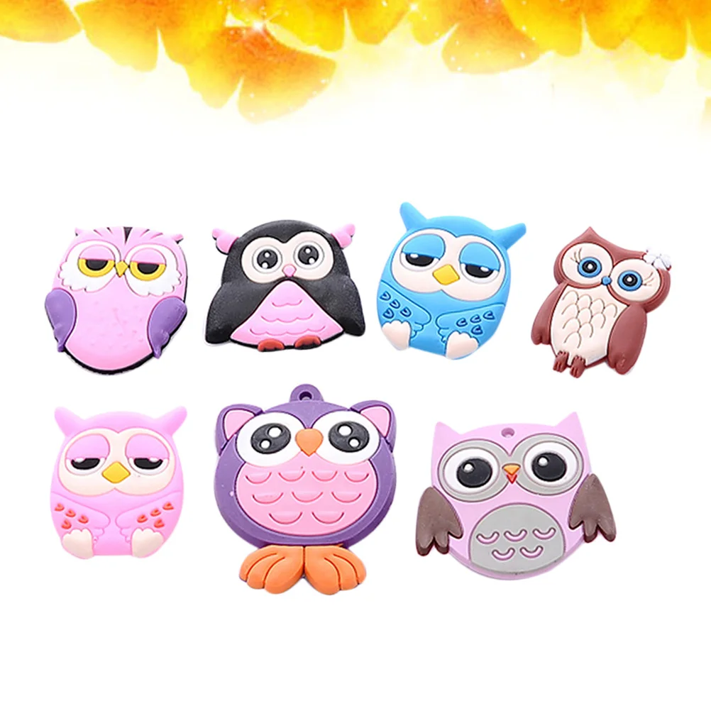 

12pcs Cartoon Owl Pattern Creative Refrigerator Sticker Decals Household Ornament for Home (Mixed Color)