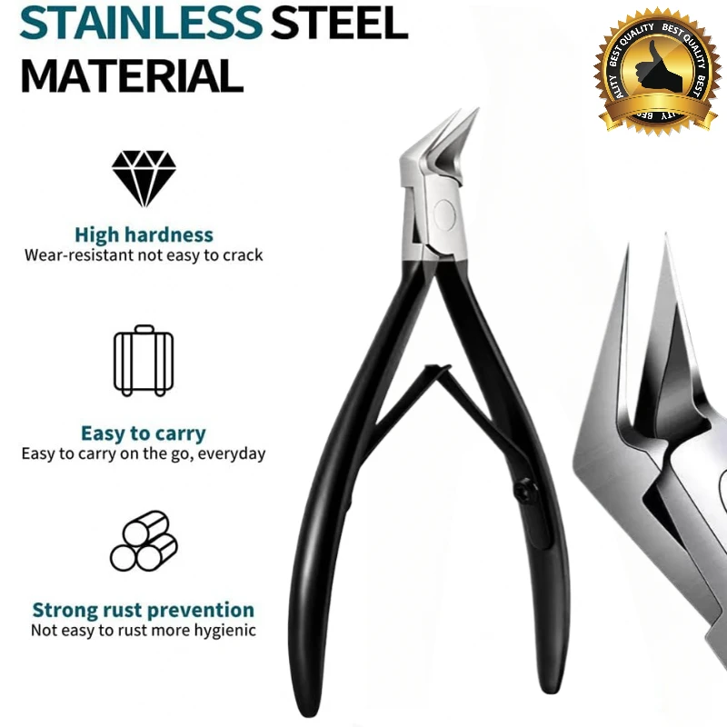 

Stainless Steel Nail Trimmer, 45° Inclination, Non-Collapsible, Ideal for Nail And Cuticle Care, For Toenail& Foot Clean
