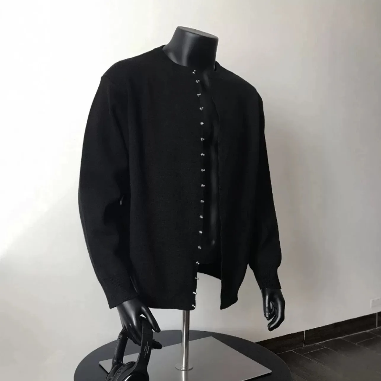 

Свободный крой, длинный вязаный кардиган, мужской корейский свитер Sle, Jaet Lazy Chic, зимняя мода, повседневный свитер из полиэфирного волокна