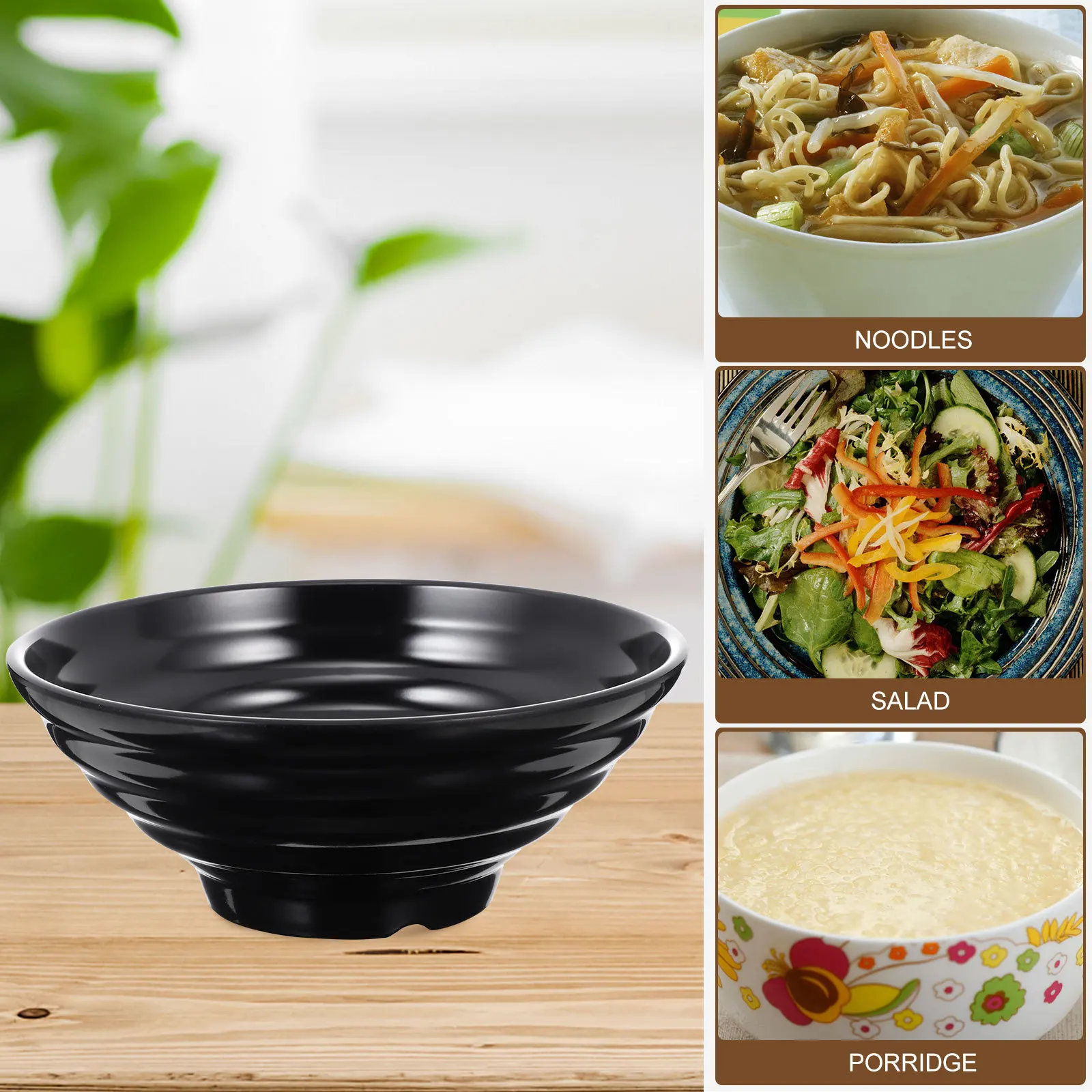 

Multi-Purpose Ramen Soup Large Noodle Bowl Japanese Style Salad Bowl Home Kitchen Practical Porcelain Serving Storage Container