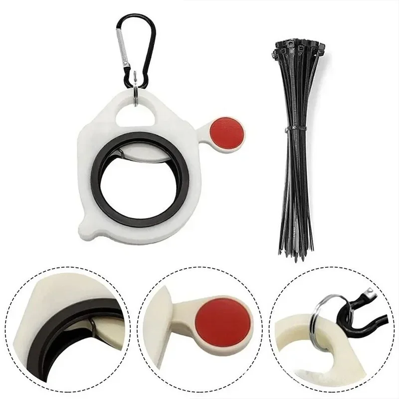 10-1pc Fluorescent Cable Tie Organizer Storage Cable Tie Holder Portable Cable Storage Tool Electrical Wire  Organizer