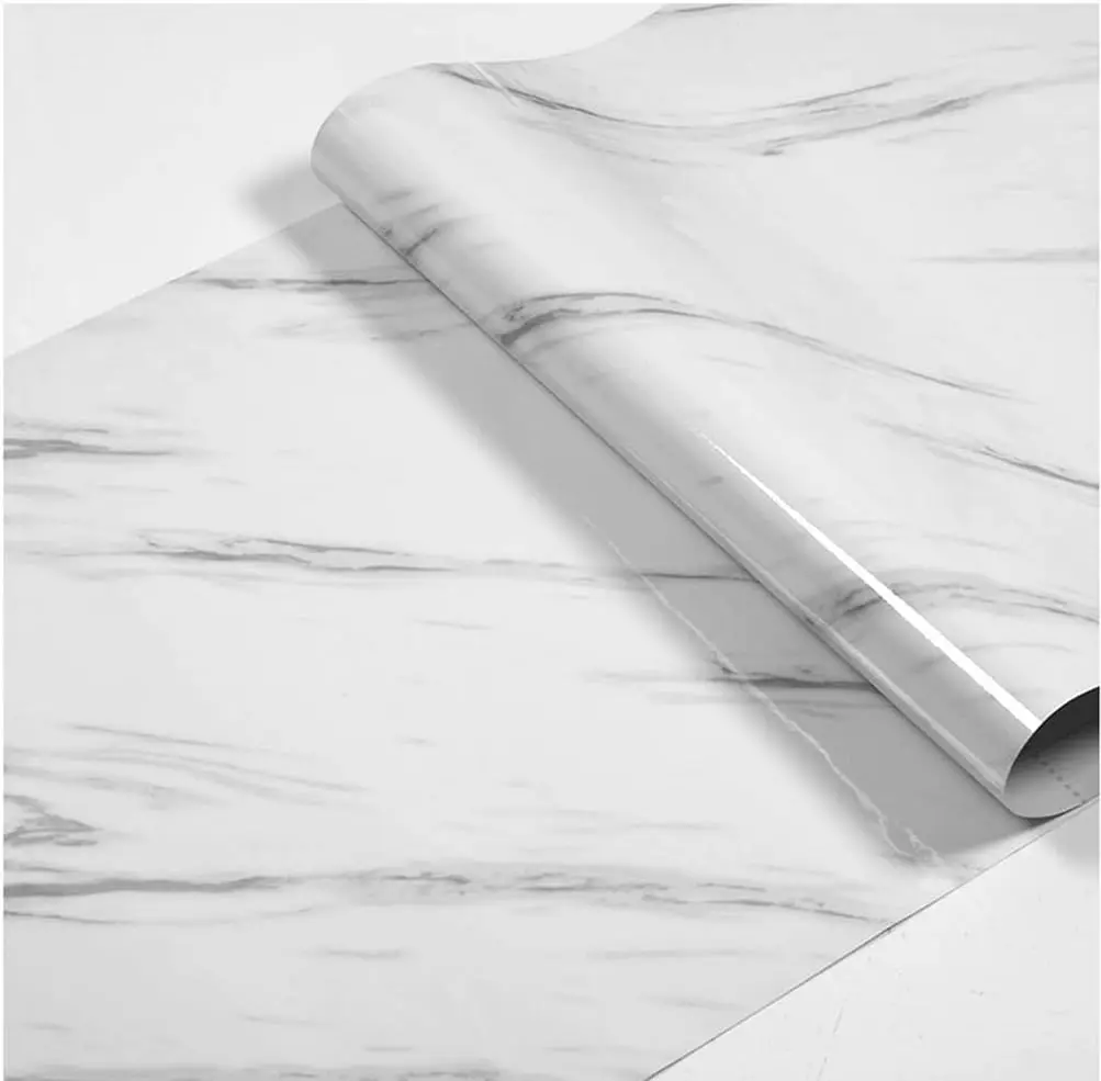 40cm Waterproof Oil Proof Stain Proof Marble PVC Sticker Suitable for Kitchen and Living Room Decoration Wallpaper