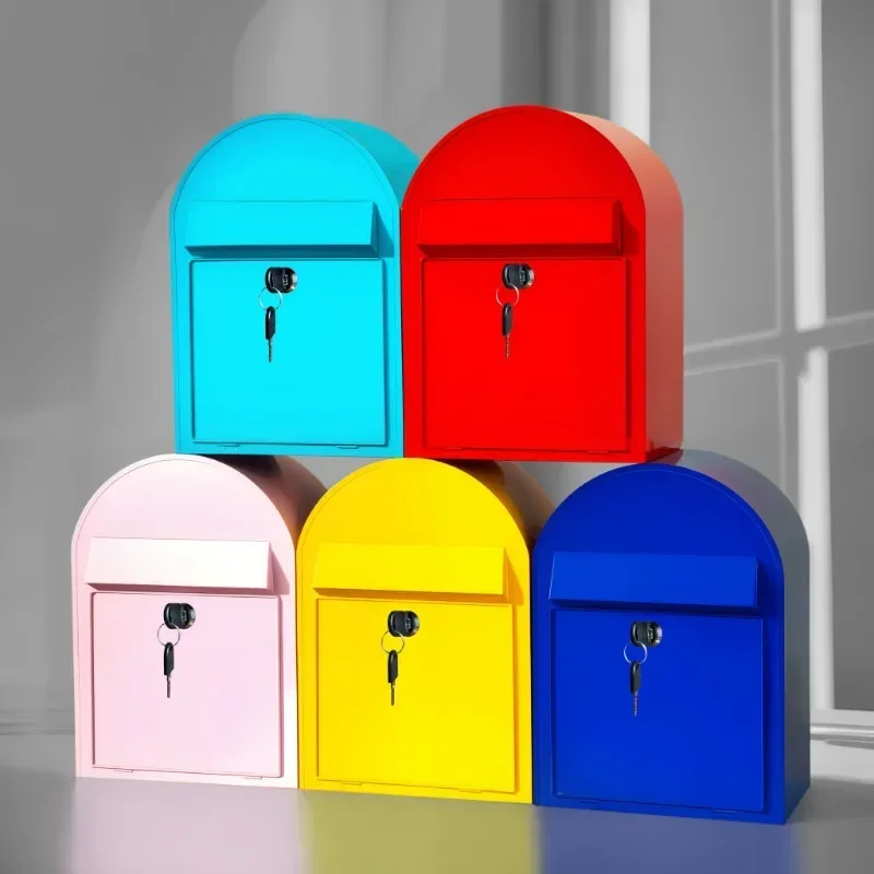 

Santa Mailbox Outside Inbox Messages Package Letter Box Outdoor Postala Cutie Modern Exterior Mailbox List Boxes Aero Press Mail
