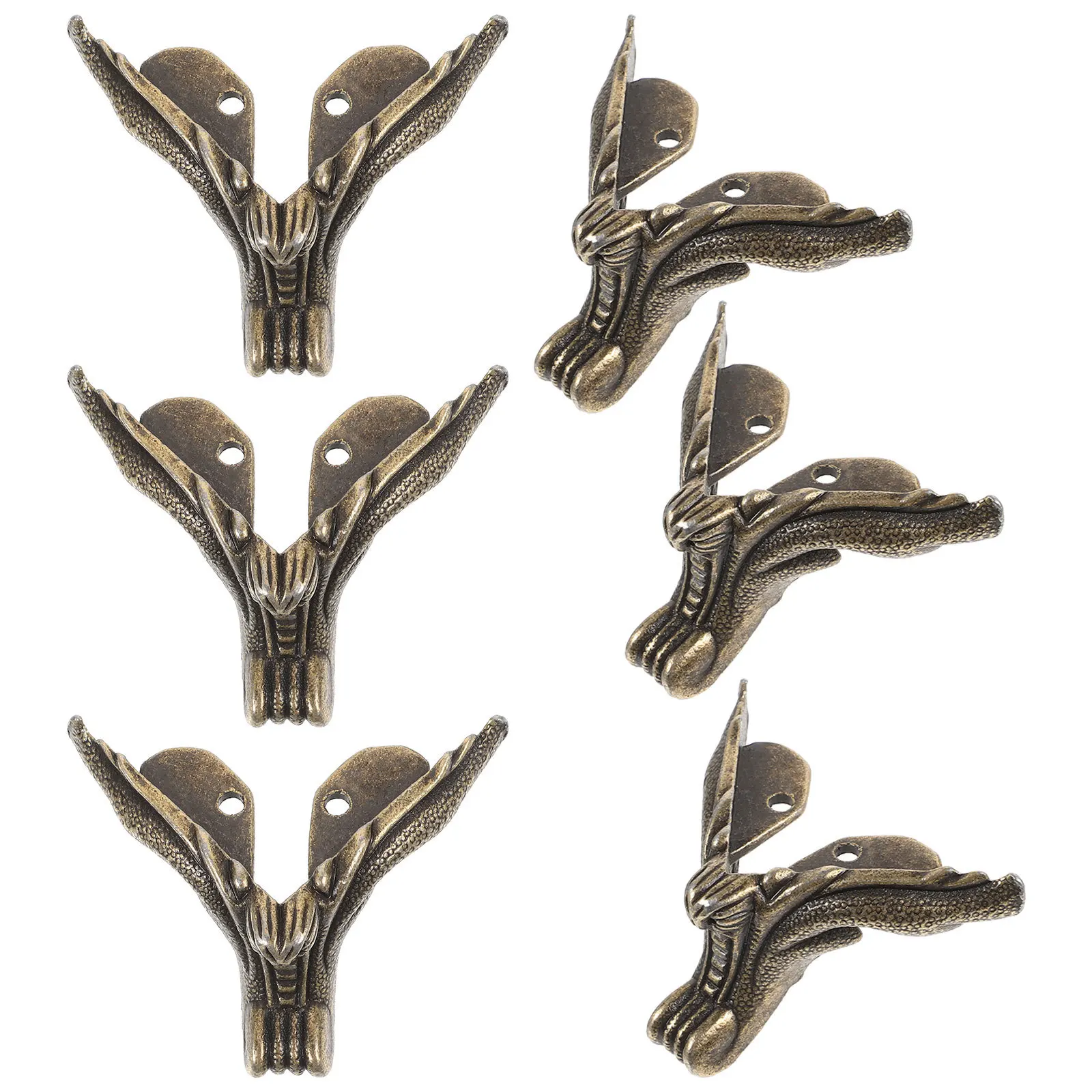 6 szt. Nóżki meblowe ze stopu cynku 30x42 mm, wytrzymałe, do sofy, szafki, ciemnozielone, zamienne nogi meblowe, żelazo