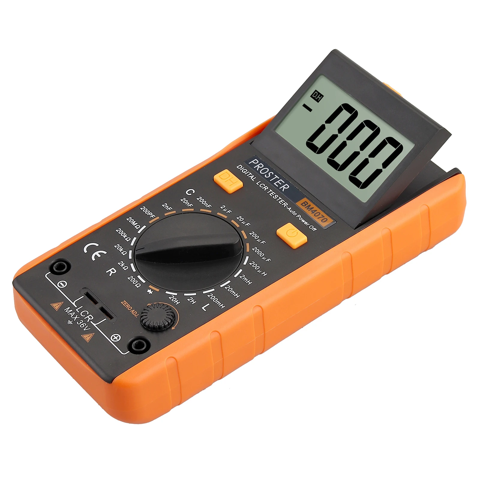 PROSTER Digital LCR Meter Multimeter Tester for Capacitance Resistance Inductance Measuring Meter with LCD Over-range Display