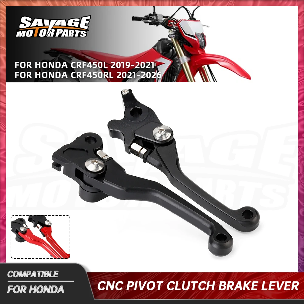 

CRF450RL 2026 Pivot Brake Clutch Lever For Honda CRF450L/RL 2019-2025 Motorcycle Accessories Off-Road Bike Front Control Handles