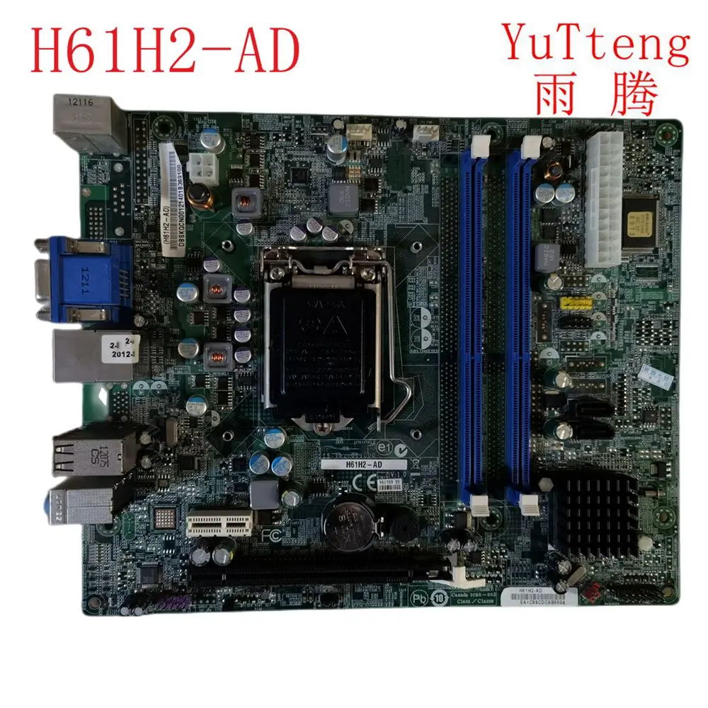 For ACER SX2855 1600X B430 XC600 Desktop Motherboard H61H2-AD LGA1155 Mainboard 100%tested fully work