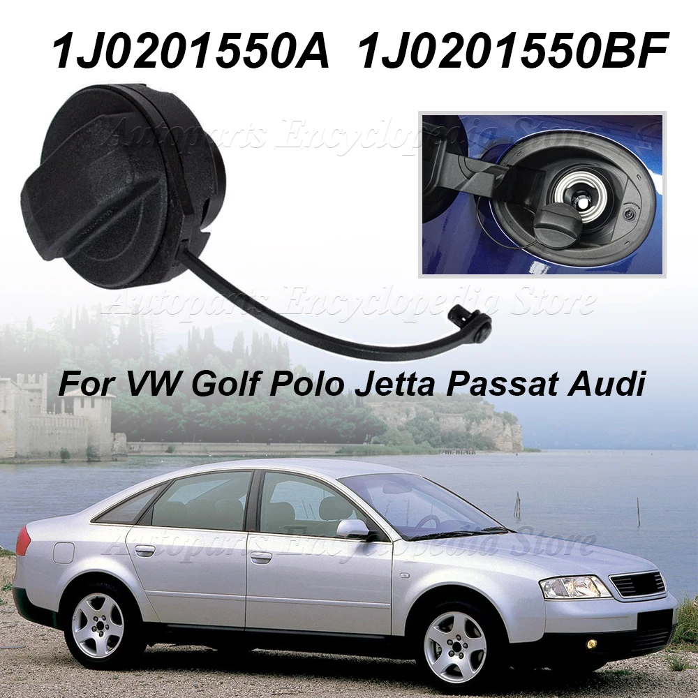 Tapa de tanque de combustible de coche, cubierta interior de tanque de combustible 1J0201550A para Audi A4 A8 A6 Skoda Octavia Fabia Jetta Bora Polo enchufe 1J0201550BF