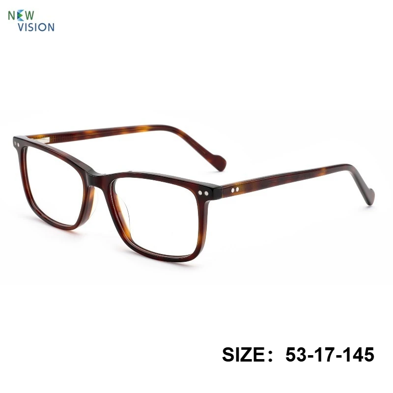 

Мужская квадратная оправа для очков из ацетата ручной работы, ретро-оптические очки, женские модные простые высококачественные очки по рецепту для коррекции близорукости