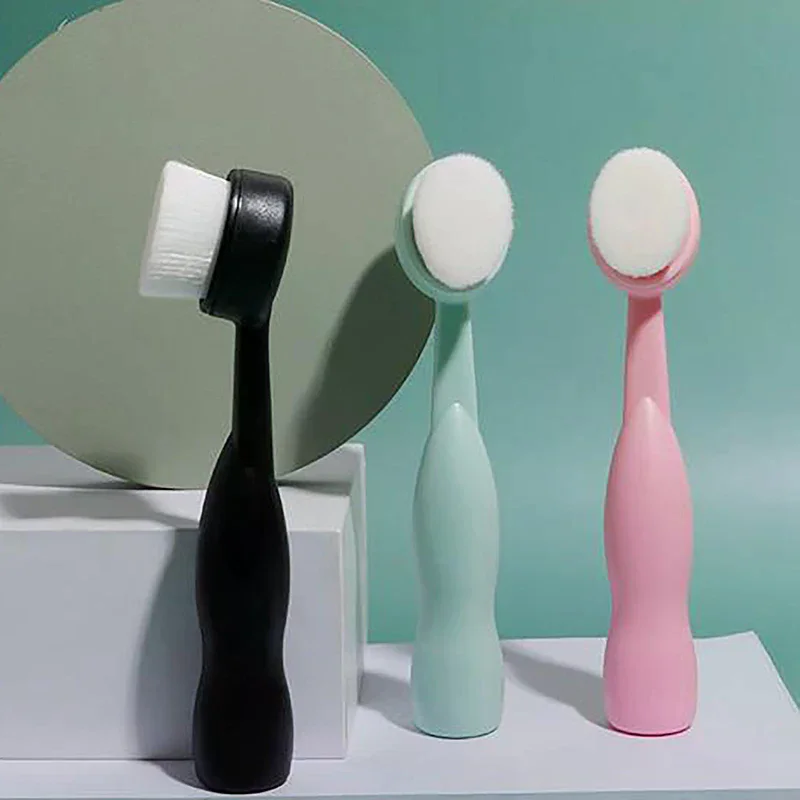 Escova Facial ABS para Limpeza Profunda, Exfoliação de Cravos e Massagem Facial, Ferramenta Portátil para Lavagem da Pele