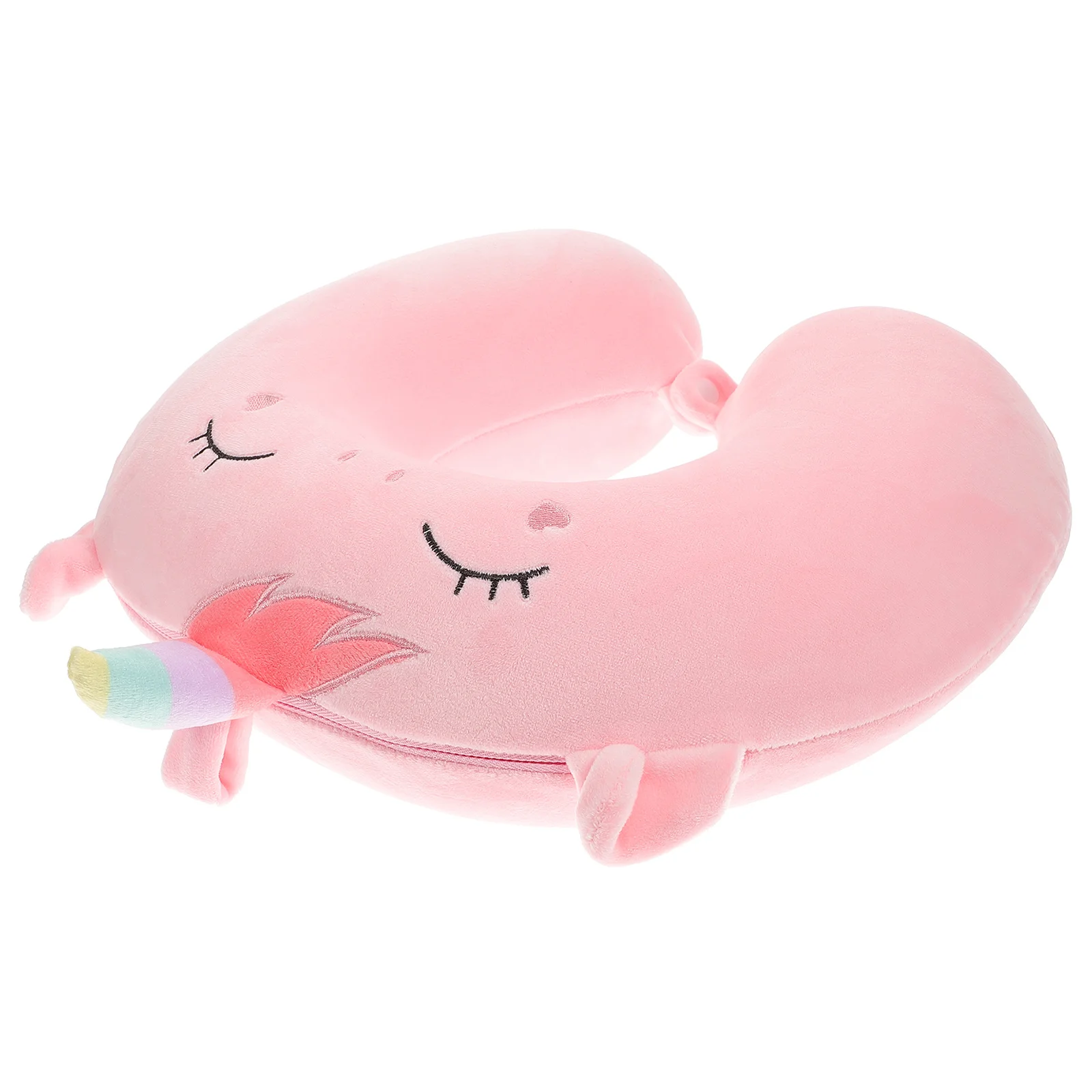 1 pz cuscino di supporto per il collo a forma di U cartone animato morbido cuscino da viaggio sollievo dal dolore al collo per bambini confortevole
