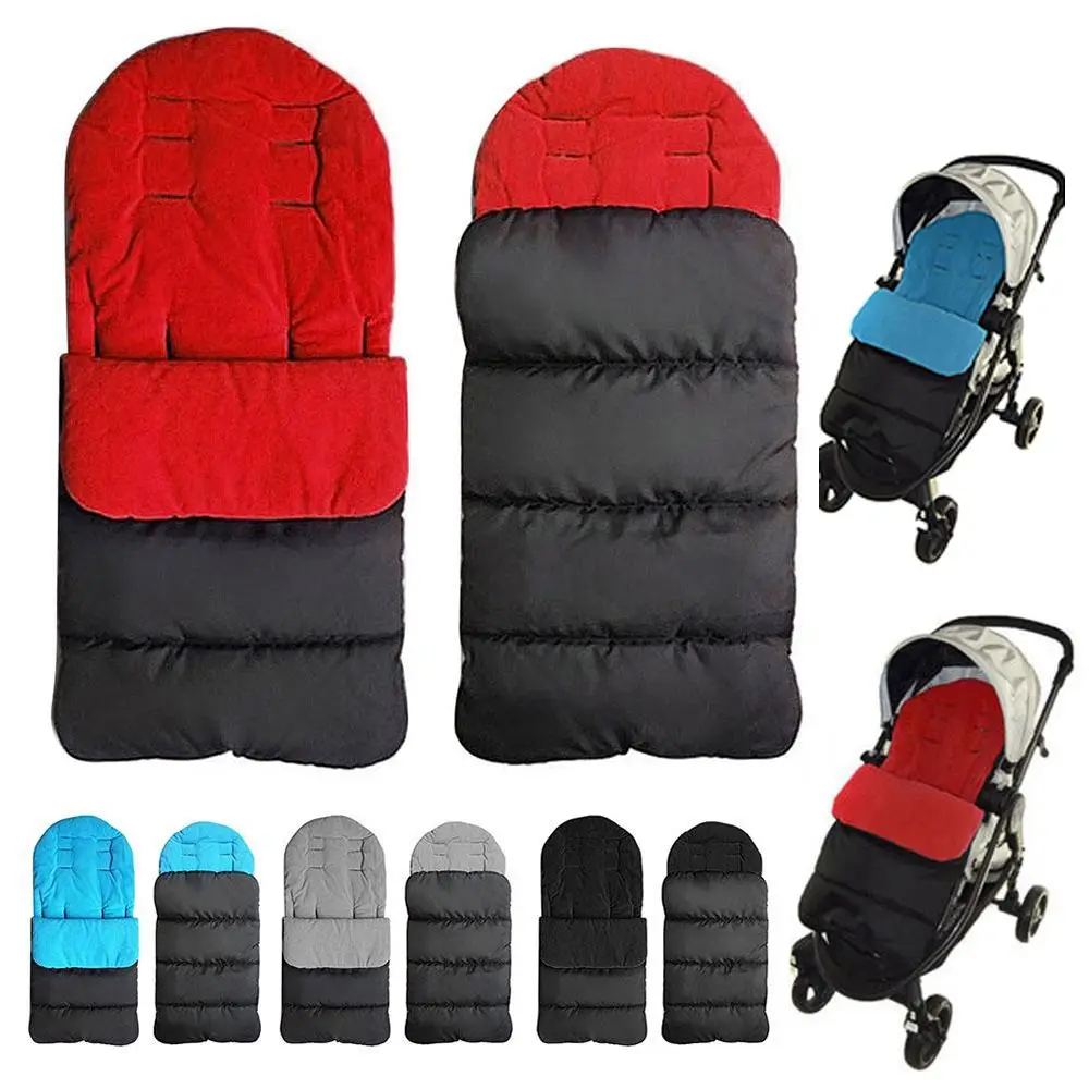 Winter Windproof Waterproof Carriage Mat Footmuff Foot Cover Thick Cushion Stroller Sleeping Bag Sleepsacks