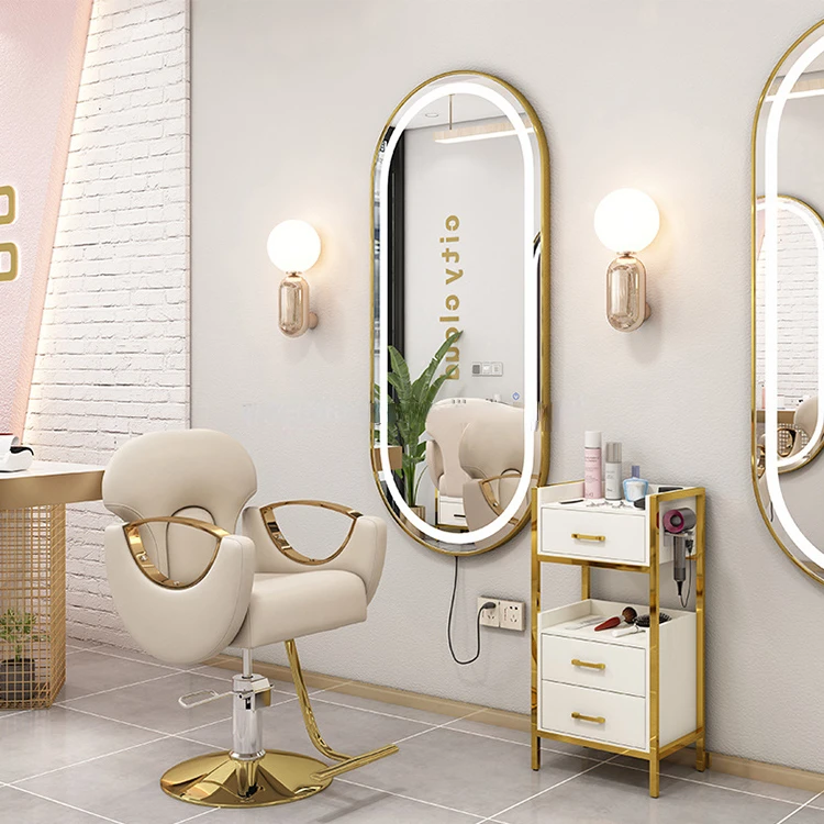 Luxury Furniture Package Gold Barber Chair Set Hairdressing Equipment Barber Furniture Package