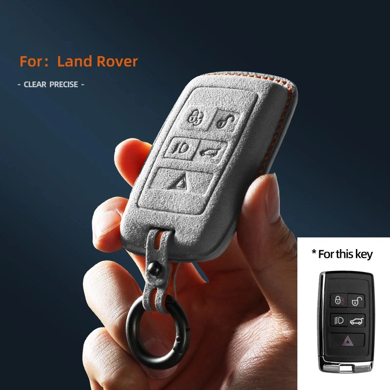 

Car Remote Key Case Cover Shell For Land Rover Range Rover Sport Evoque Freelander 2 Protector Suede Accessories