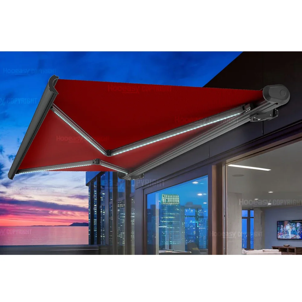 

Outdoor Custom Retractable Canopy Metal Material Electric Folding Shade Sliding Roof Canopy Roof Awnings Retractable Awning