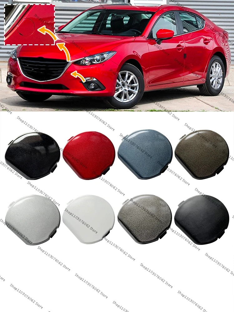 Для Mazda 3 Axela Sedan 2014 2015 2016, крышка переднего бампера, буксировочного крюка, передняя буксирная проушина, крышка прицепа, корпус