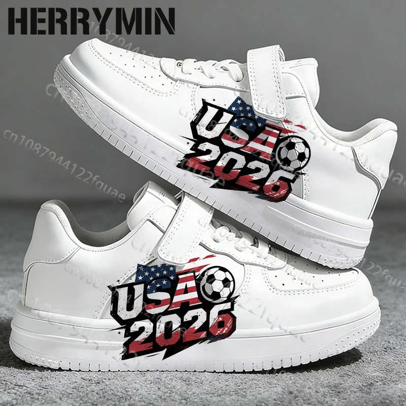 Zapatillas de Baloncesto Antideslizantes para Niños y Niñas, Diseño Creativo Americano, Cómodas, para Partidos de Fútbol 2026, para Padres e Hijos